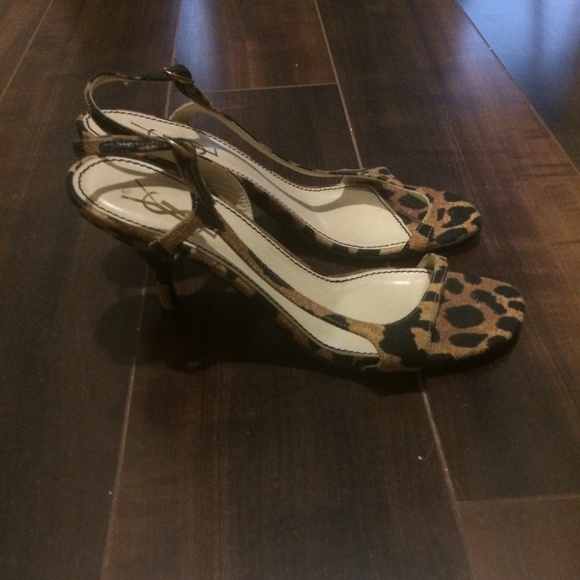 YSL Animal Print Sandals - Picture 2 of 4